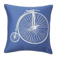 подушка с ретро-велосипедом retro bicycle blue в Братске