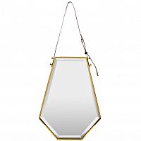 зеркало на ремне золотое шестиугольное 50х67 см в Братске