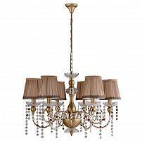 подвесная люстра crystal lux alegria sp6 gold-brown в Братске