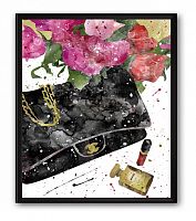 постер сумка чёрная chanel а4 в Братске
