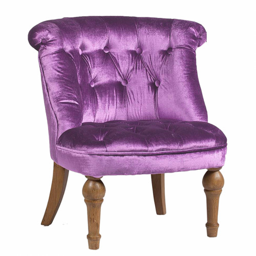 кресло sophie tufted slipper chair лиловое в Братске