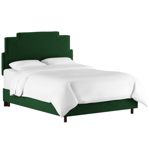 кровать двуспальная 180х200 зеленая paxton emerald velvet в Братске