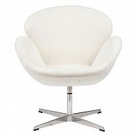 кресло swan chair белое в Братске