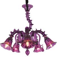 подвесная люстра arte lamp corno a8023lm-5cc фиолетовая в Братске