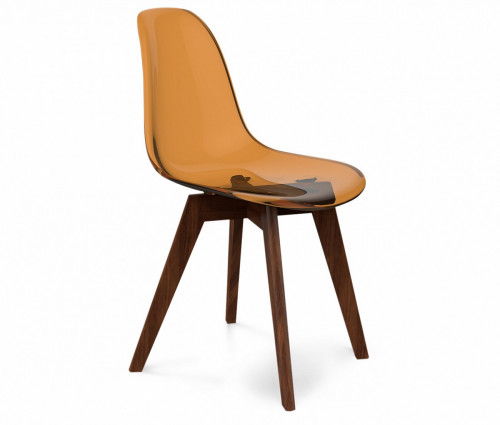 стул dsw кофейный s39 (eames style) в Братске