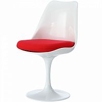 стул eero saarinen style tulip chair красная подушка в Братске