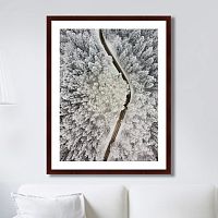 картина: winter road view в Братске