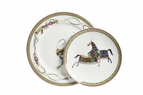 комплект тарелок antique (светлая) в Братске