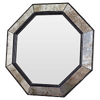 зеркало венецианское восьмиугольное черное в состаренной раме black swan в Братске