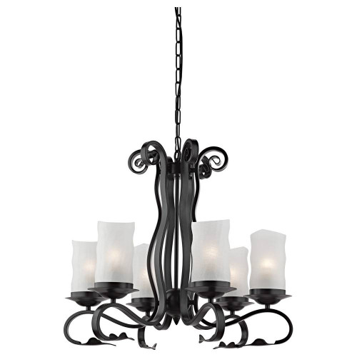 подвесная люстра arte lamp scroll a7915lm-6bk в Братске