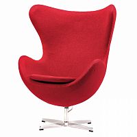 кресло egg chair красное в Братске