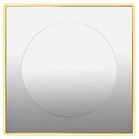 зеркало золотое квадратное 80х80 см с центральной круглой вставкой в Братске