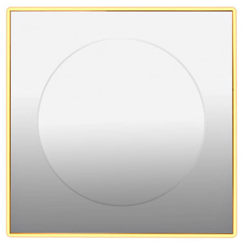 зеркало золотое квадратное 80х80 см с центральной круглой вставкой в Братске