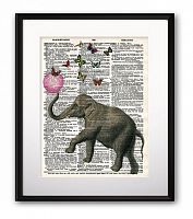 постер elephant and balloon а3 в Братске