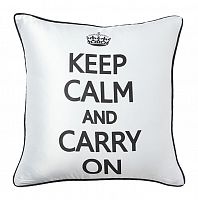 подушка с надписью keep calm and carry on в Братске