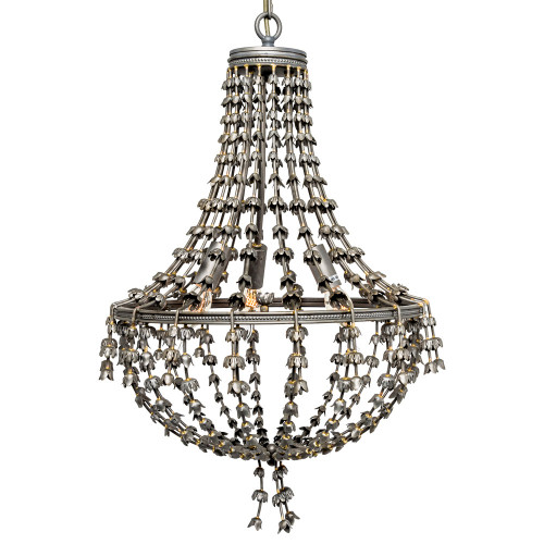 люстра «адела» темное серебро с золотистыми деталями в Братске