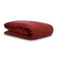 пододеяльник изо льна бордового цвета essential 200х200 в Братске