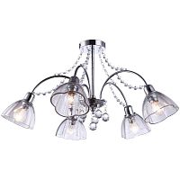 потолочная люстра arte lamp silenzio a9559pl-5cc хром в Братске