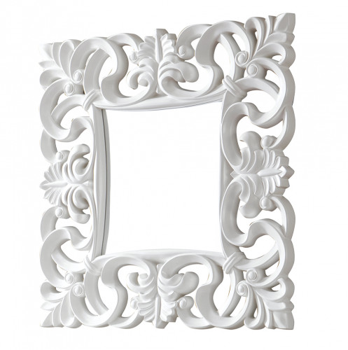 зеркало белое квадратное в резной раме regalo в Братске