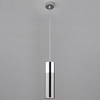 подвесной светильник eurosvet double topper 50135/1 led хром/черный жемчуг в Братске