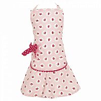 детский фартук w/bow strawberry pale pink в Братске
