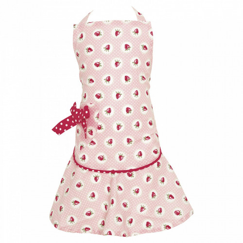 детский фартук w/bow strawberry pale pink в Братске