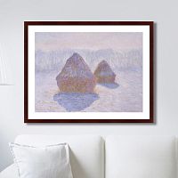 картина: haystacks (effect of snow and sun), 1891г. в Братске