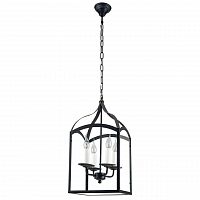 дизайнерская подвесная люстра spot light cage 9500404 черная в Братске