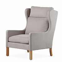 кресло wingback серый в Братске