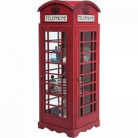 шкаф-витрина london telephone красный в Братске