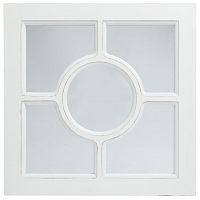 зеркало белое квадратное с декором круг cerchio в Братске