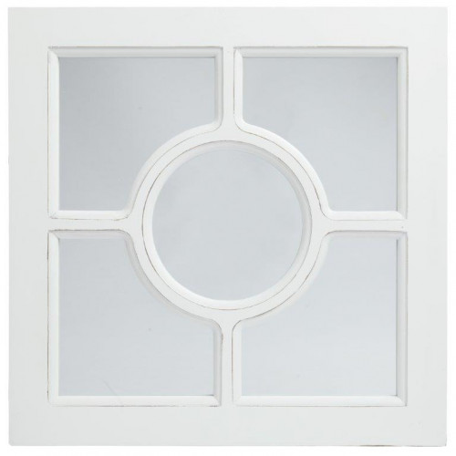 зеркало белое квадратное с декором круг cerchio в Братске