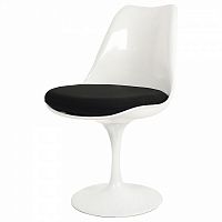 стул eero saarinen style tulip chair черная подушка в Братске