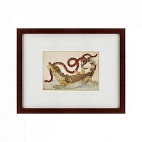 картина: surinam caiman biting south american false coral snake, 1701 в Братске