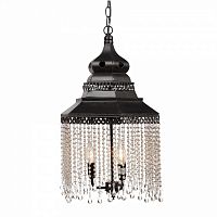 люстра подвесная черная с хрустальными подвесками chandelier в Братске