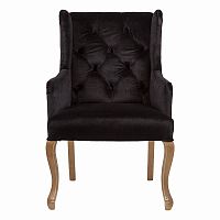 кресло с ушами черное ashby chair в Братске