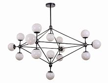 люстра modo 15 black+white черная, белые плафоны в Братске