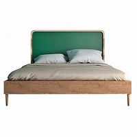 кровать полутораспальная 120х190 зеленая ellipse в Братске