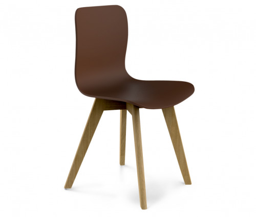 стул dsw коричневый s42 (eames style) в Братске