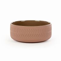 тарелка tactile диаметр 15 коричневый в Братске