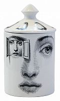 подсвечник белый с крышкой лицо в окне пьеро форназетти segreto candle, 30 см в Братске