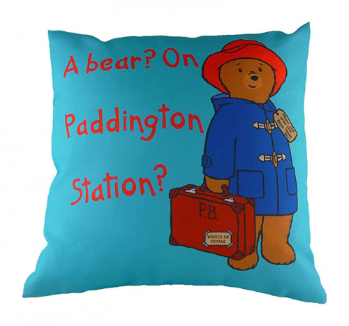 подушка с принтом paddington bear blue в Братске