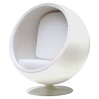 кресло eero ball chair белое в Братске