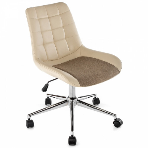 кресло компьютерное marco beige fabric бежевое в Братске