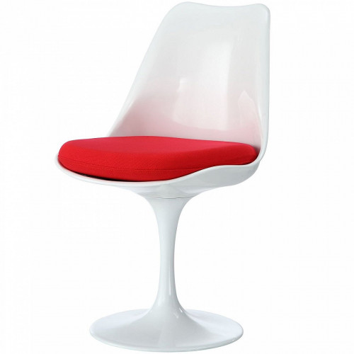 стул eero saarinen style tulip chair красная подушка в Братске