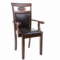 стул деревянный кресло luiza dirty oak / dark brown в Братске