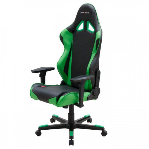 кресло геймерское dxracer racing черно-зеленое в Братске