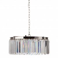 люстра rhys clear glass хром, прозрачная, чёрная в Братске