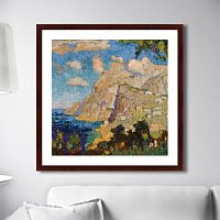 картина: view of monte solaro, capri, 1940г. в Братске